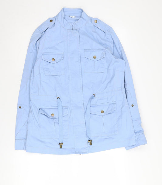 Womens UK Size 12 Damart Blue Military Jacket