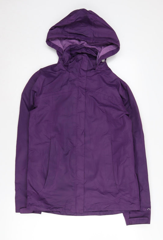 Womens UK Size 8 Granite Outdoors Purple Rain Coat