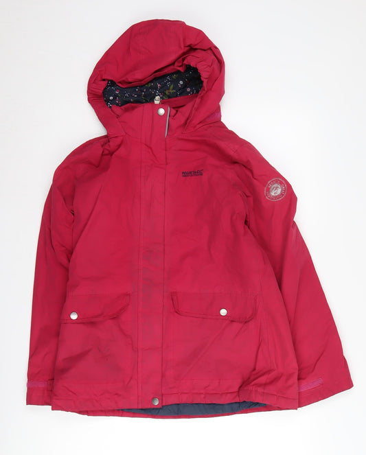 Womens UK Size 4 Regatta Red Rain Coat