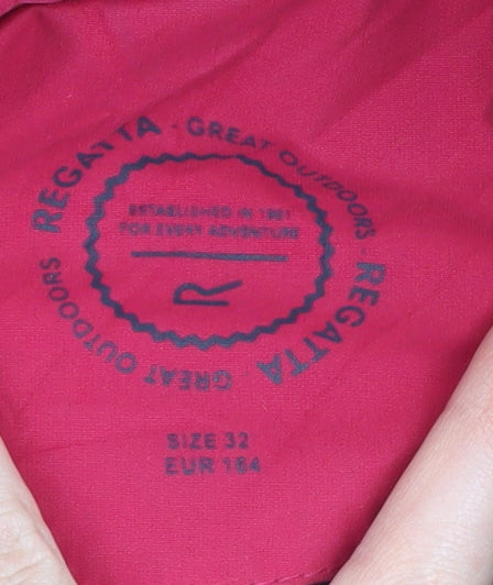 Womens UK Size 4 Regatta Red Rain Coat