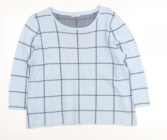 Womens UK Size 14 Eastex Blue Pullover Jumper