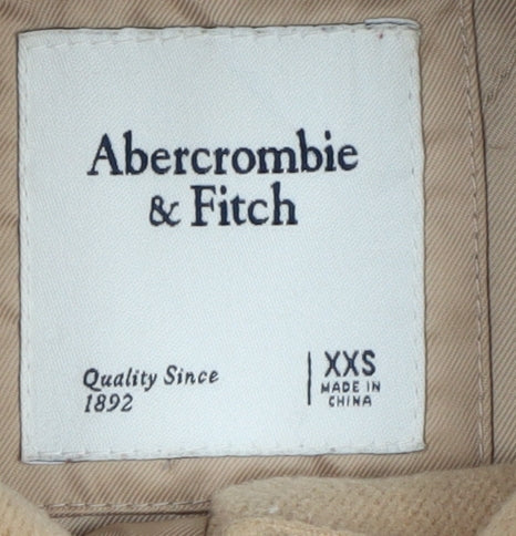 Abercrombie & Fitch Men's Beige Military Jacket 2XS