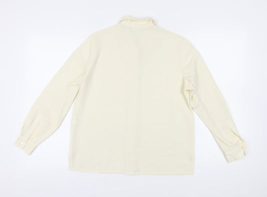 Alexon Women’s Ivory Button-Up Shirt, Size 10