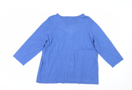 Eastex Women's Blue Pullover Jumper, Size 18