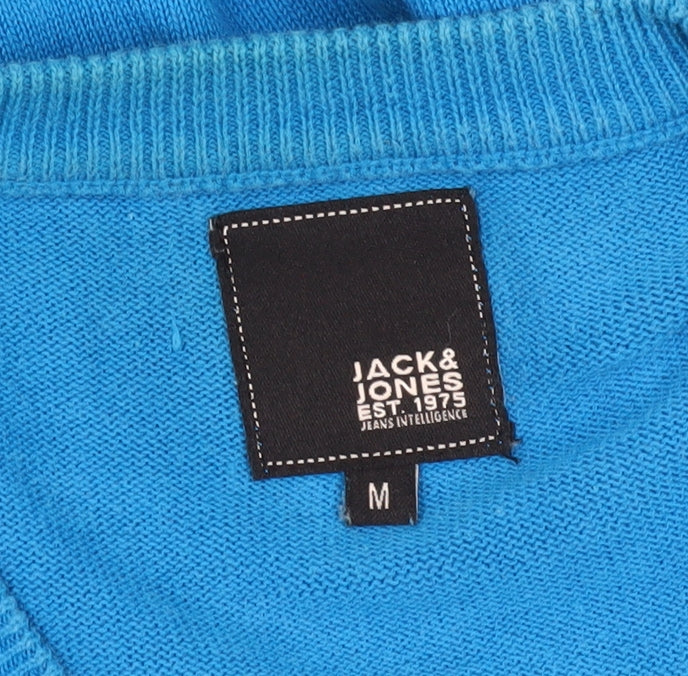 Jack & Jones Men's Blue Henley Jumper M