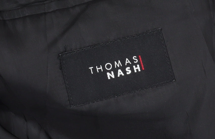 Mens UK Size 40 Thomas Nash Regular Black Suit Jacket