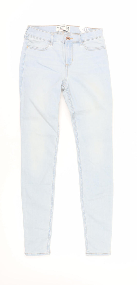 Additional front view of Abercrombie & Fitch Kids Light Skinny Jeans 15-16 Years unisex