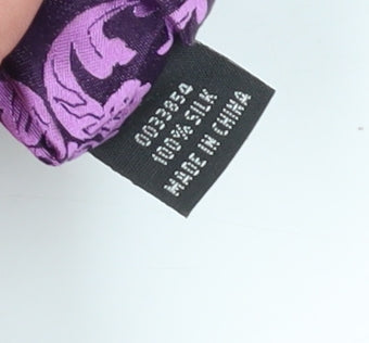 Jeff Banks Men's Purple Floral Slim Silk Tie