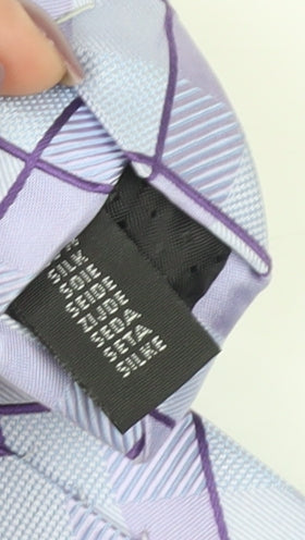 Van Heusen Men's Purple Check Tie