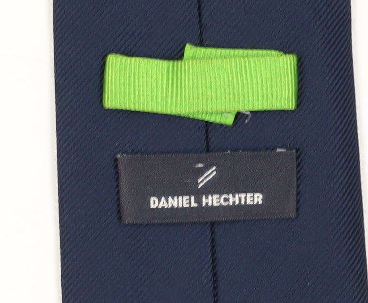 Mens Daniel Hechter Blue Striped 100% Slim Tie