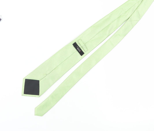 Thomas Nash Men's Green Geometric Polyester Tie