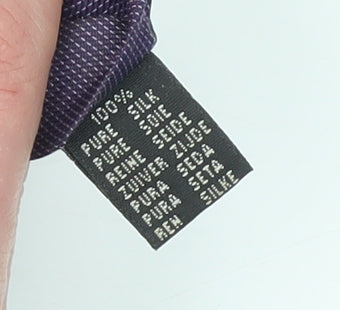 Mens Daniel Hechter Purple 100% Silk Tie
