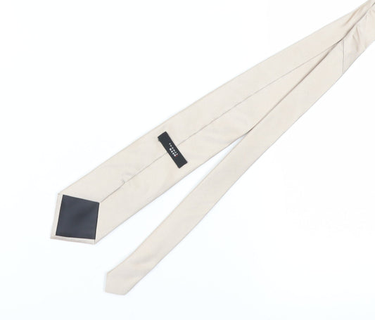 Thomas Nash Men’s Beige Silk Striped Tie