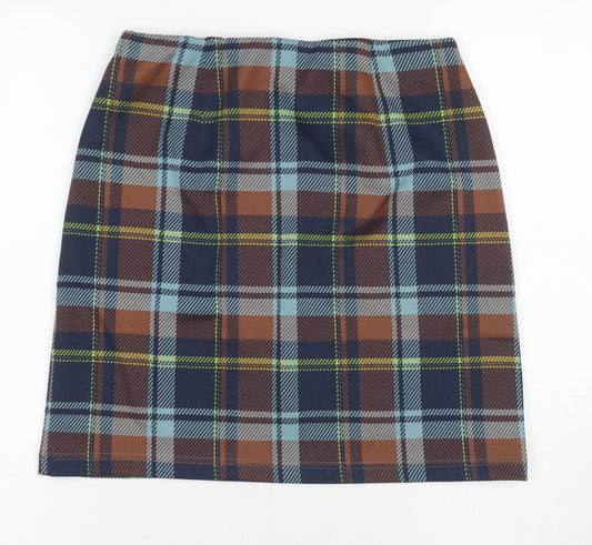 Marks and Spencer Women's Plaid Pencil Skirt 8