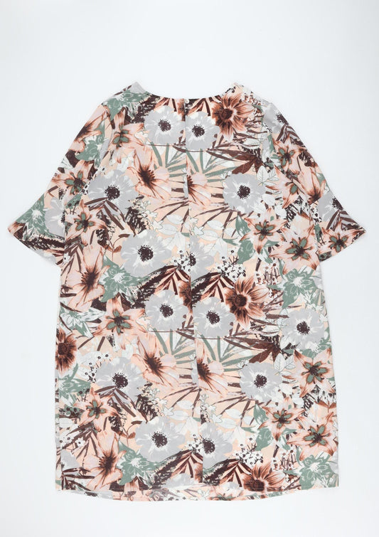 Damart Women's Multicoloured Floral Shift Dress UK 26