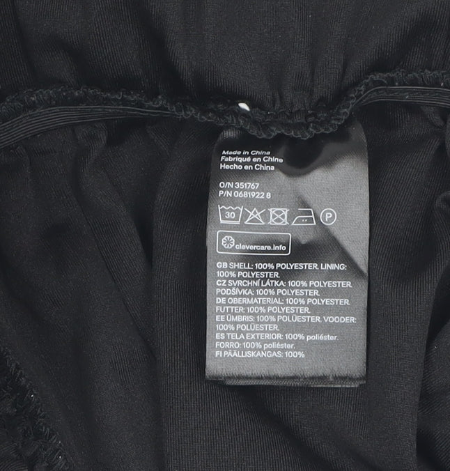 H&M Women Black Jumpsuit Size 10 V-Neck Sleeveless