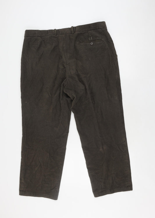 Marks and Spencer Men's Brown Corduroy Dress Pants
