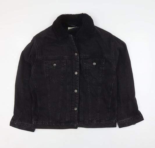 Womens UK Size 10 ASOS Black Denim Jacket