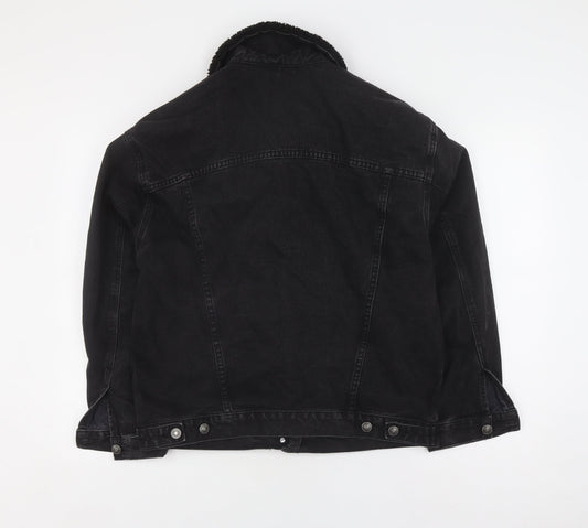 Womens UK Size 10 ASOS Black Denim Jacket