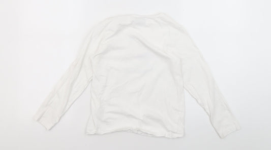 Back view of Disney Teens White Frozen Long Sleeve T-Shirt