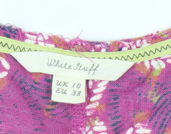 Womens UK Size 10 White Stuff Multicoloured Basic Tank