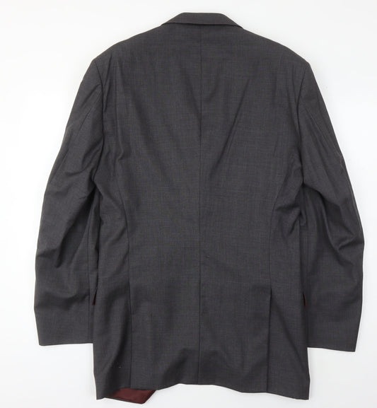 Mens UK Size 44 T.M.Lewin Regular Grey Suit Jacket