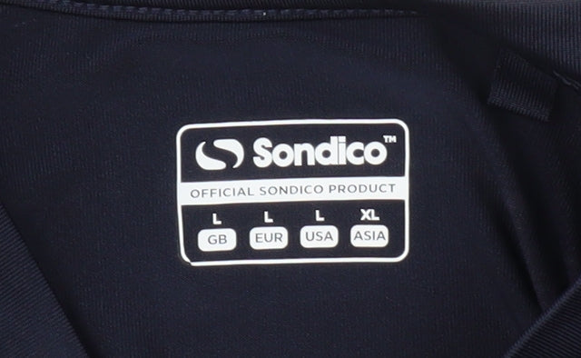 Sondico Men's Black Long Sleeve Athletic Jersey L