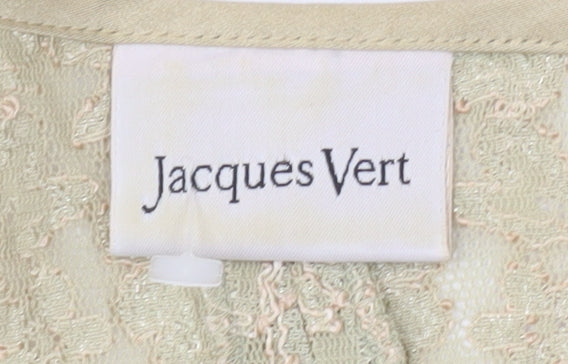 Jacques Vert Women's Beige Lace Blouse Size 12
