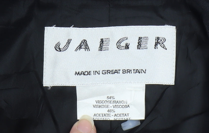 Jaeger Women's Black Regular Blazer Size 10