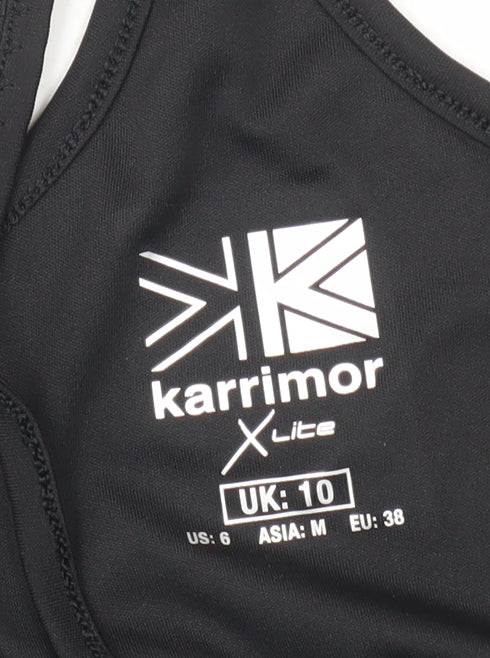 Karrimor Women's Black Gym Tank, Size 10, Athletic Fit