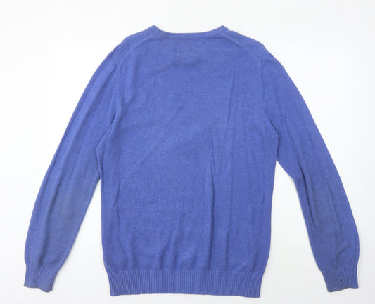 Guide London Blue Men's Pullover Jumper M Cotton