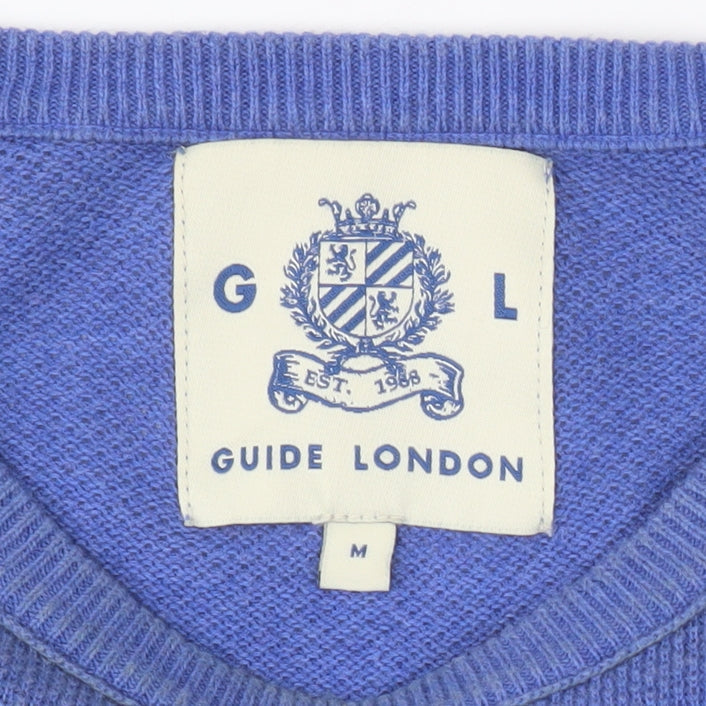 Guide London Blue Men's Pullover Jumper M Cotton