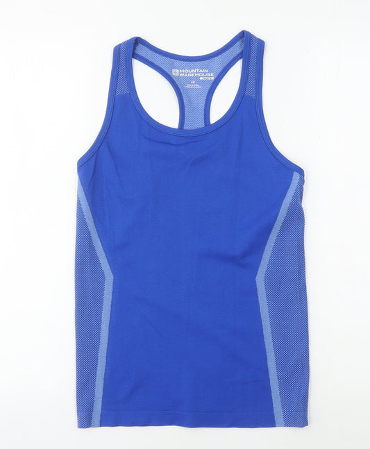 Womens UK Size S Mountain Warehouse Blue Gym & Training Tank