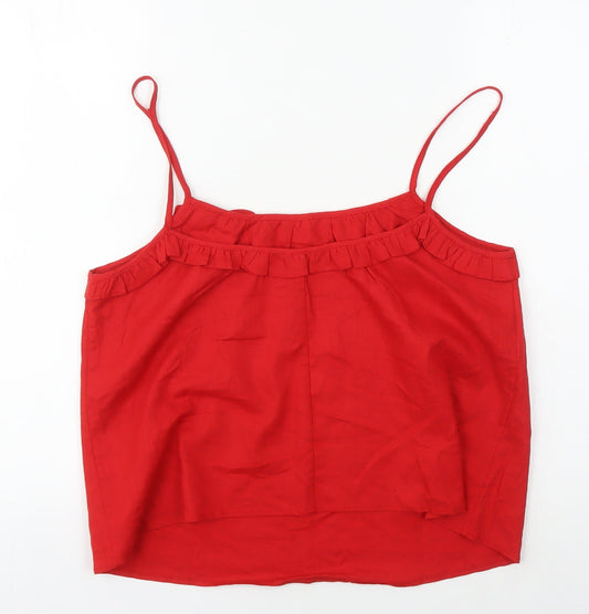 Hush Women's Red Linen Camisole Tank, UK Size 10, Summer