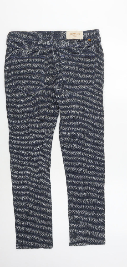 Farah Men's Blue Slim Fit Straight Jeans