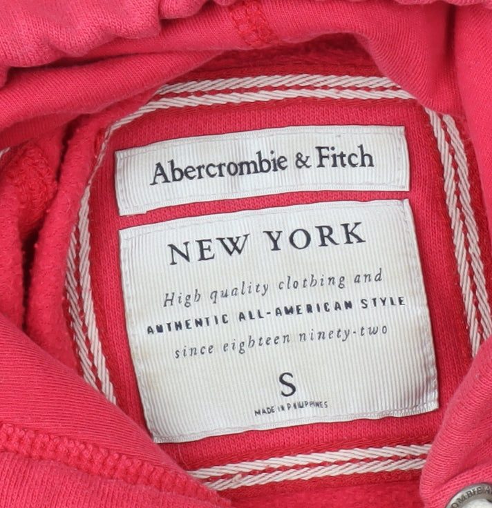 Abercrombie & Fitch Women's Red Pullover Hoodie S