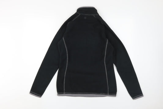 Womens UK Size S Mountain Warehouse Black Henley Sweatshirt