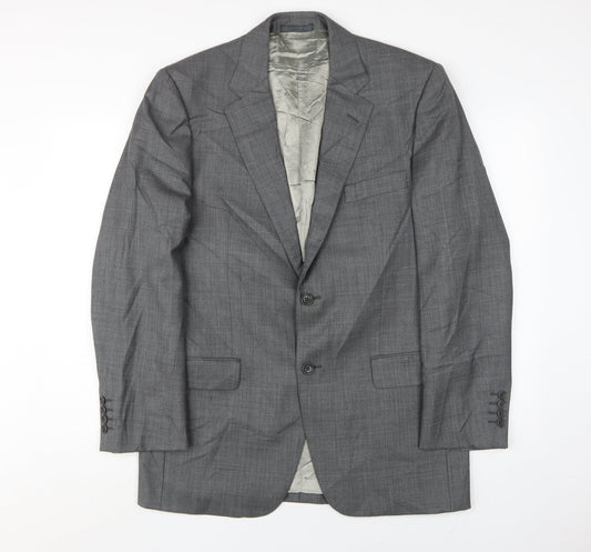 Mens UK Size 40 Aquascutum Regular Grey Suit Jacket
