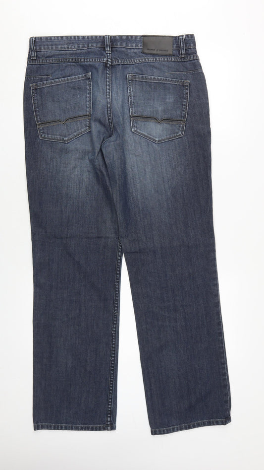 Jasper Conran Men's Blue Straight Jeans Size 34