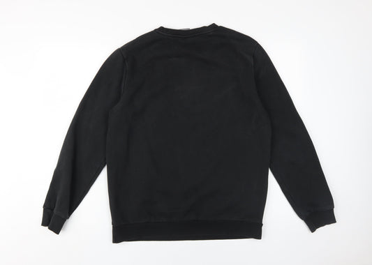 Mens UK Size M PUMA Black Pullover Sweatshirt