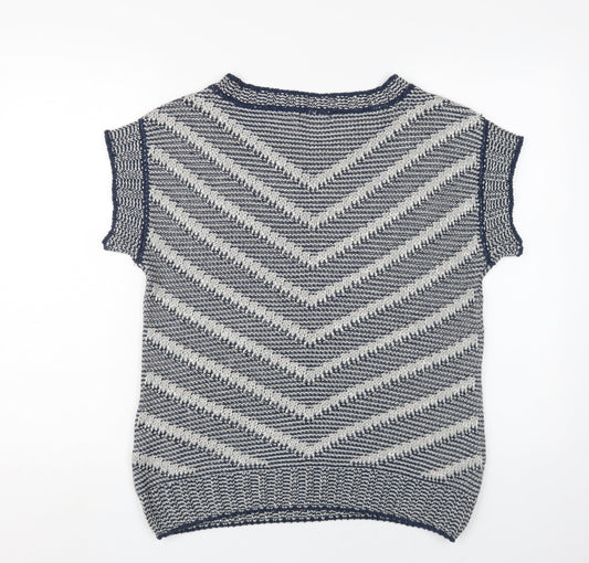 Womens UK Size M Per Una Blue Pullover Jumper