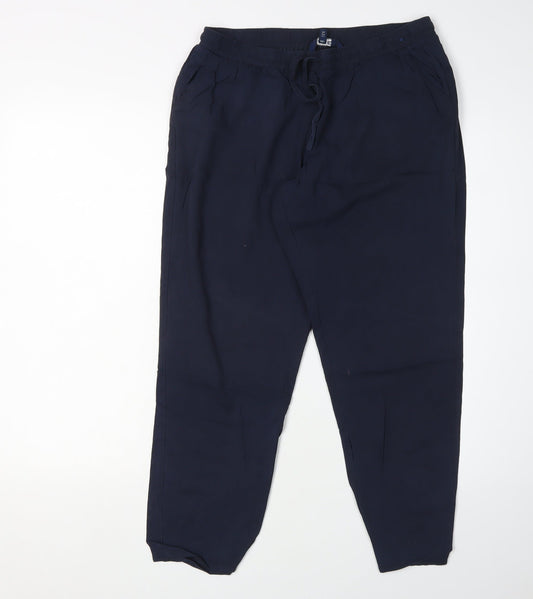 Womens UK Size 12 Debenhams Regular Fit Jogger Blue Trousers