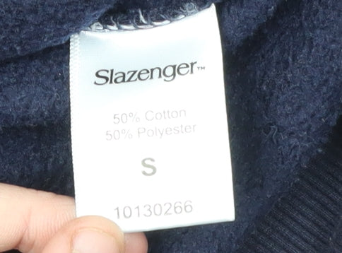 Mens UK Size S Slazenger Black Full Zip Hoodie