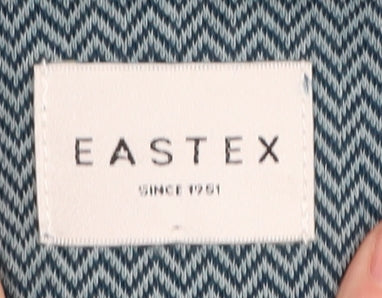 Eastex Women's Blue Chevron Suit Jacket Size 10