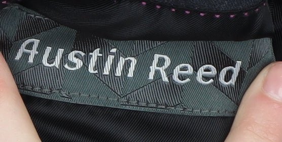 Austin Reed Men's Black Striped Suit Jacket 42 Long Classic