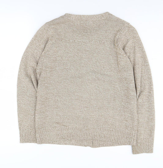 Honor Millburn Women’s Beige Cardigan, Size S, Casual Knit