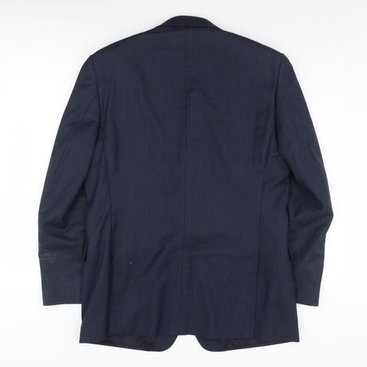 Mens UK Size 42 Jaeger Regular Blue Suit Jacket