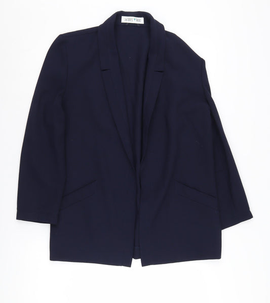 Womens UK Size 10 Jacques Vert Regular Blue Blazer