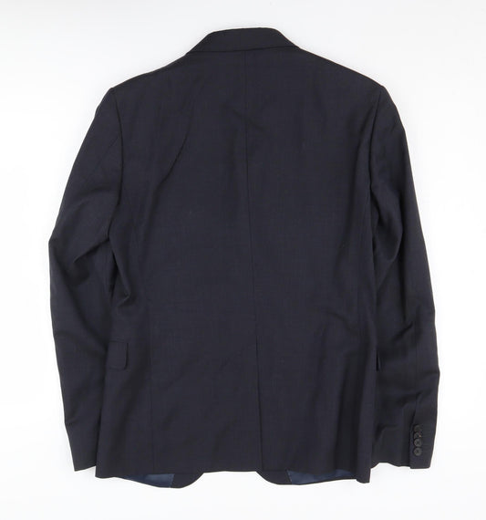 Mens UK Size 52 Calvin Klein Regular Black Suit Jacket
