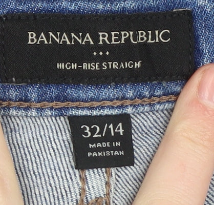 Banana Republic Women's Blue Straight Jeans Size 14